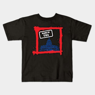 Made In Usa Design Kids T-Shirt